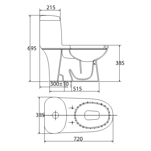 bản vẽ kĩ thuật bàn cầu c109 